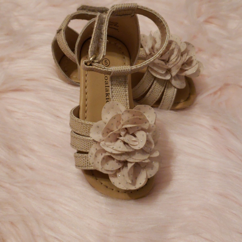 Beige summer sandals